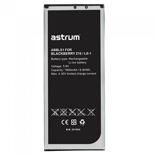 Akkumulátor BlackBerry Z10 1800 mAh Li-ion (L-S1 kompatibilis) A73505-B astrum