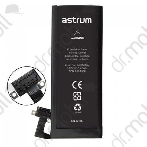 Akkumulátor Apple iPhone 4S 1300mAh Li-polymer (APN független) A73512-B astrum