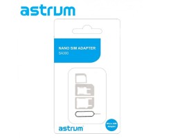 Adapter Nano SIM adapter (Nano SIM kártyát Micro SIM és normál méretű kártyára alakítja át) SA300 astrum