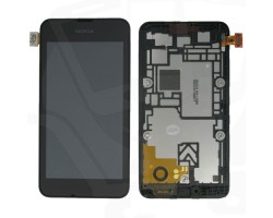 Érintő kijelzővel Nokia Lumia 530 fekete komplett modul LCD kijelző érintőpanellel