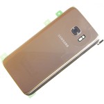 Akkufedél Samsung SM-G930 Galaxy S7 hátlap arany utángyártott
