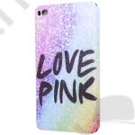 Tok flip Huawei P8 (ablakos, asztali tartó funkció) színes mintás " Love Pink"