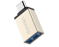 Adapter USAMS OTG/Type C - USB 3.1 adapter arany