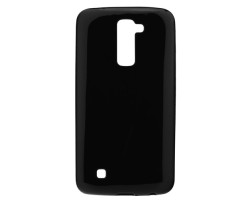 Tok telefonvédő szilikon Jelly Case Flash Candy LG K10 (K420n) fényes fekete