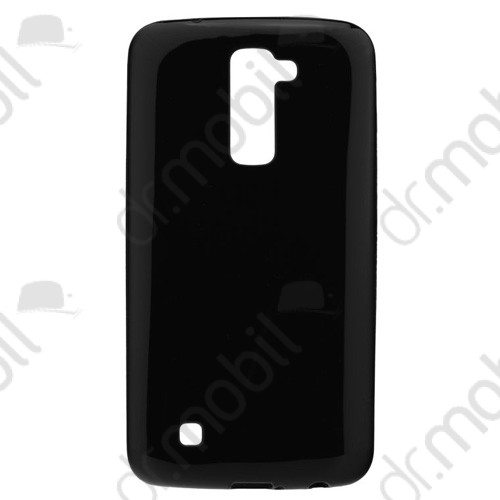 Tok telefonvédő szilikon Jelly Case Flash Candy LG K10 (K420n) fényes fekete