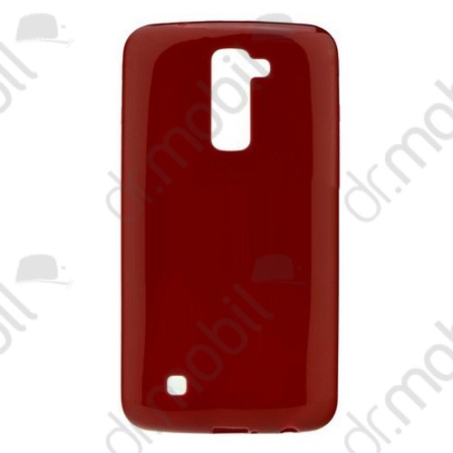 Tok telefonvédő szilikon Jelly Case Flash Candy LG K10 (K420n) fényes piros