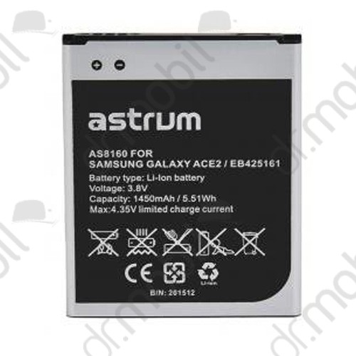Akkumulátor Samsung GT-I8160 Galaxy Ace 2 1450mAh Li-ion (EB425161LU kompatibilis) astrum A73563-B