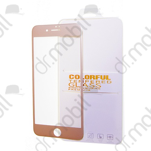 Képernyővédő üveg fólia Apple iPhone 6 Plus / 6s Plus (karcálló, 9H, ultravékony flexibilis) Colorful Tempered Glass arany