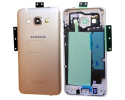 Középső keret hátlap Samsung SM-A300 Galaxy A3 arany (gombokkal, antennával)