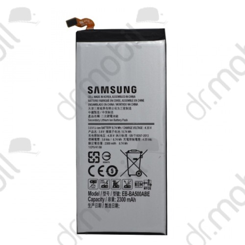 Akkumulátor Samsung SM-A500F Galaxy A5 2300 mAh Li-iON EB-BA500ABE/GH43-04337A	