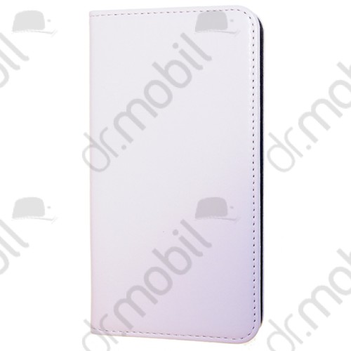 Tok álló bőr Samsung SM-J327 Galaxy J3 (2017) Magnet (flip, rejtett mágneses zár, oldalra nyíló, bankkártya tartó) fehér