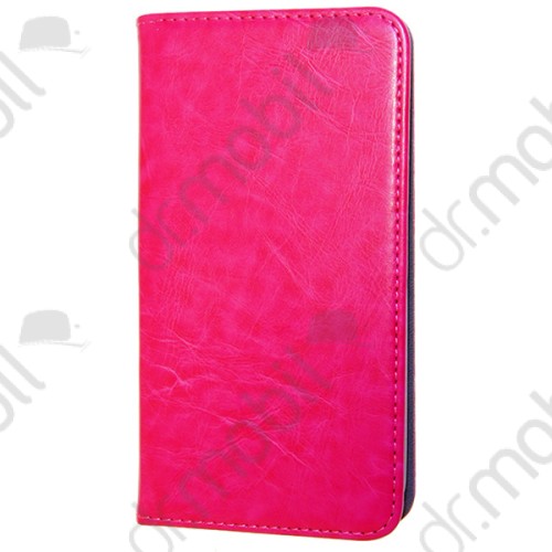 Tok álló bőr Samsung SM-A520F Galaxy A5 (2017) Magnet (flip, rejtett mágneses zár, oldalra nyíló, bankkártya tartó) rózsaszín