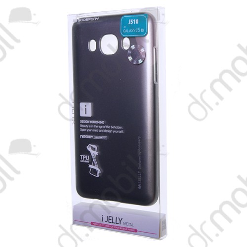 Tok telefonvédő TPU i - Jelly metal Mercury Samsung SM-J510 Galaxy J5 (2016) szürke