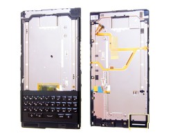 Billentyűzet BlackBerry Priv (panel, átvezető fóliával, kerettel) QWERTY fekete