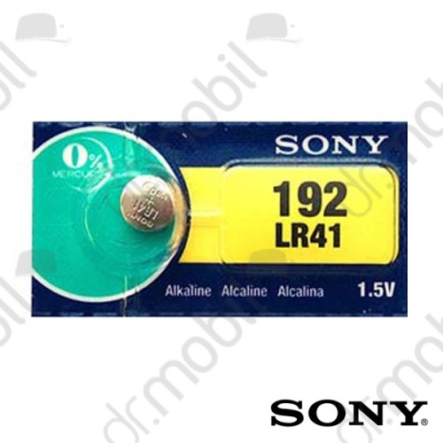 Elem Sony LR41,192 alkaline gombelem - 1.5V - 1 db/csomag