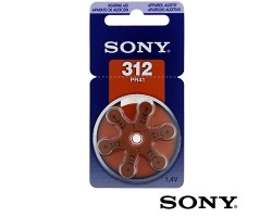 Elem Sony 312-es (PR41) hallókészülék elem 1,4V BL/6 - 1,4V - 6 db/csomag