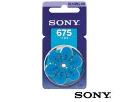 Elem Sony 675-ös (PR44) hallókészülék elem 1,4V BL/6 - 1,4V - 6 db/csomag