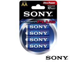 Elem Sony Stamina Plus Alkaline AA3 AA LR6 ceruza elem - 4 db/csomag
