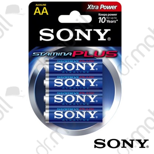 Elem Sony Stamina Plus Alkaline AA3 AA LR6 ceruza elem - 4 db/csomag