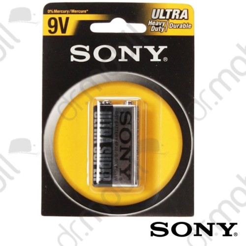 Elem Sony Ultra 9V 6F22 Carbon Zinc S-006P-B1A 1 db/csomag