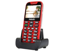 Mobiltelefon Evolveo Easyphone XD EP-600 (piros) Nagy gomb és kijelző, vészhívó gomb!