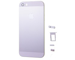 Középrész Apple iPhone SE hátlap ezüst (oldal gombok, SIM kártya tartó)