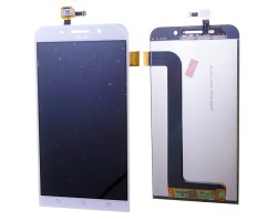 Kijelző és érintő Asus Zenfone MAX ZC550KL Z010D (lcd, érintőpanel, átvezető fóliával) fehér