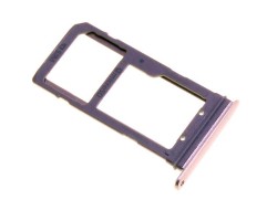 SIM tálca / tartó Samsung SM-G935 Galaxy S7 EDGE sim és memória kártya tartó rózsaszín