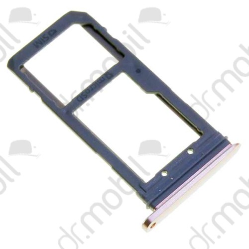 SIM tálca / tartó Samsung SM-G950 Galaxy S8 sim és memória kártya tartó rózsaszín