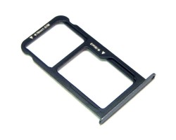 SIM tálca / tartó Huawei P10 lite DUAL sim és memóriakártya tartó fekete 51661EPJ