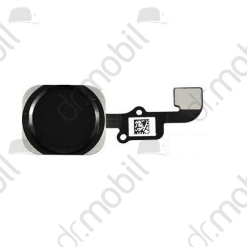 Gomb Apple iPhone 6,iPhone 6 Plus home gomb flex átvezető fekete