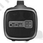Hordozható bluetooth hangszóró Astrum SM360 2.1 csatornás bluetooth hangszóró FM rádióval, micro SD olvasóval, karpánttal, 13W, USB, AUX fekete-szürke 