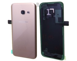 Akkufedél Samsung SM-A320 Galaxy A3 (2017) hátlap arany kamera lencsével