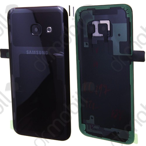 Akkufedél Samsung Galaxy A3 (2017) SM-A320F hátlap fekete (új állapotú bontott)