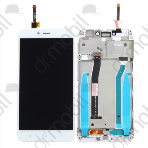 LCD kijelző Xiaomi Redmi 4X (érintőpanel, átvezető fóliával, kerettel) fehér