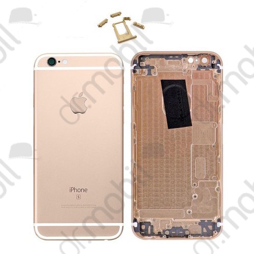 Középrész Apple iPhone 6s hátlap arany (oldal gombok, SIM kártya tartó)