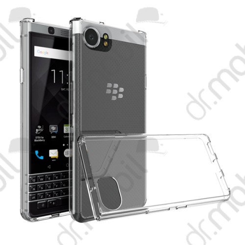 Hátlap tok BlackBerry Keyone DTEK70 plexi hátlap - átlátszó gumis kerettel