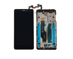 LCD kijelző Xiaomi Redmi Note 4X, Note 4 Global Version (érintőpanel, átvezető fóliával, kerettel) fekete