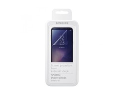 Képernyővédő fólia törlőkendővel Samsung SM-G960 Galaxy S9 (2 db-os, full screen, íves) ET-FG960CTEGWW CLEAR áttetsző 