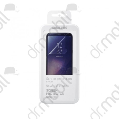 Képernyővédő fólia törlőkendővel Samsung SM-G955 Galaxy S8 Plus (2 db-os, full screen, íves) ET-FG955CTEG CLEAR áttetsző 