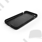 Tok telefonvédő Apple iPhone 6 / 6s üveg hátlap szilikon keret fekete 