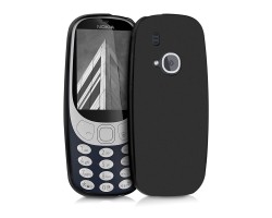 Tok telefonvédő szilikon Nokia 3310 (2017) TPU hátlap tok fekete matt hátlap fényes keret