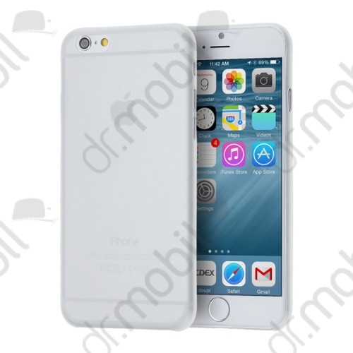 Telefonvédő műanyag Apple iPhone 6 / 6s ultravékony átlátszó - matt átlátszó