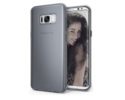 Tok telefonvédő gumi 0,3mm Samsung SM-G950 Galaxy S8 ultravékony átlátszó füstszínű