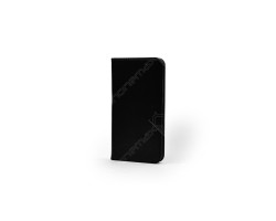 Tok álló bőr Huawei P10 lite (flip, rejtett mágneses zár, oldalra nyíló, bankkártya tartó) fekete