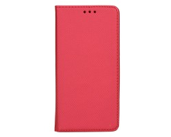 Tok álló bőr Huawei P8 lite kockás magnet (flip, mágneses zár, oldalra nyíló, bankkártya tartó) piros