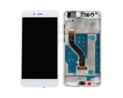 Kijelző Huawei P10 lite (lcd, érintőpanel, átvezető fóliával, kerettel) fehér