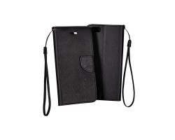 Tok álló bőr Xiaomi Redmi Note 5A Kabura Fancy Book (flip, mágneses, oldalra nyíló, bankkártya tartó) fekete