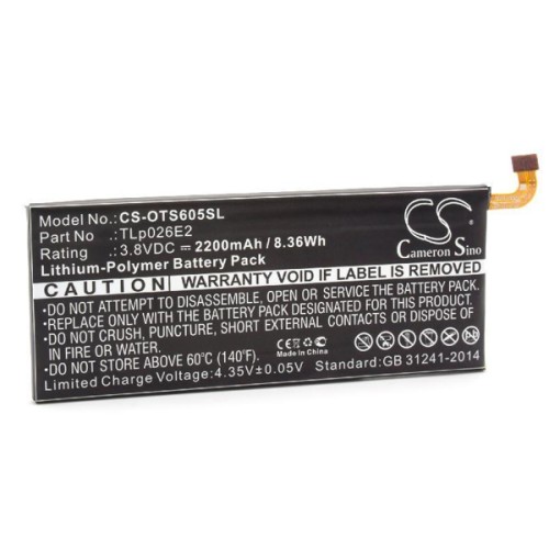 Akkumulátor BlackBerry DTEK50 - Alcatel Idol 4 (OT-6055) 2200mAh Li-ion (TLp026EJ kompatibilis)