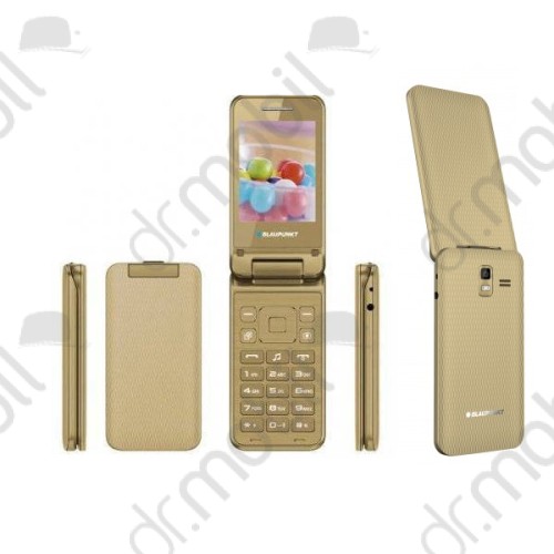 Mobiltelefon készülék Blaupunkt FL 04 flip kinyithatós arany